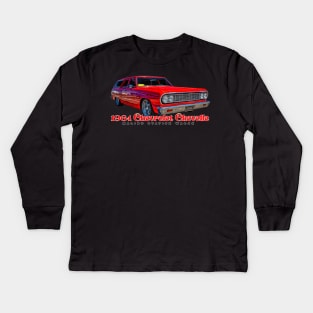 1964 Chevrolet Chevelle Malibu Station Wagon Kids Long Sleeve T-Shirt